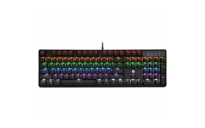 HP – Mechanical Gaming Keyboard GK320 { english keyboard only //all button anti-ghosting // RGB // BLUE SWITCH } [ B2K320200400448 ]